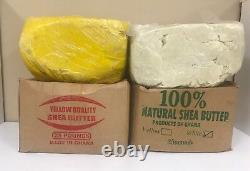 100% RAW AFRICAN SHEA BUTTER Unrefined Organic Pure GHANA Choose SIZE And COLOR