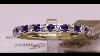 80295 Yellow Gold Sapphire And Diamond Claw Set Eternity Ring With White Gold Head